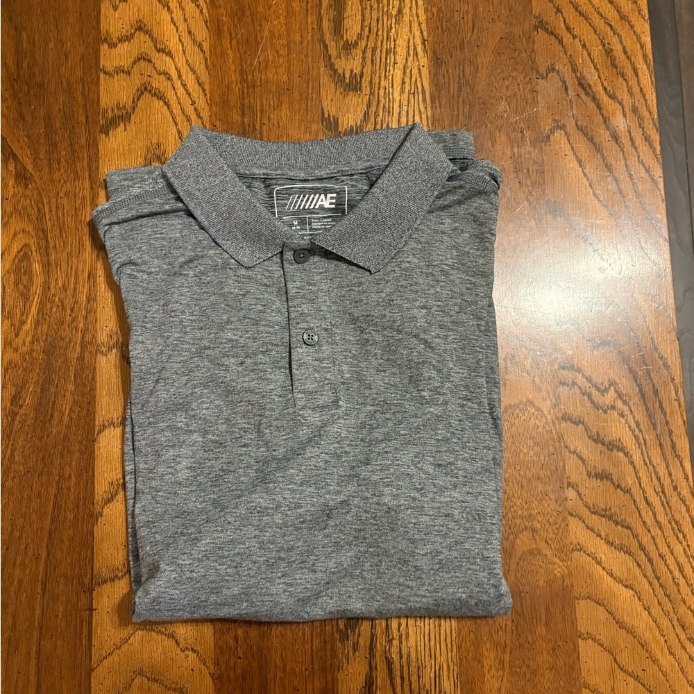 American Eagle Outfitters Gray Polo Shirt